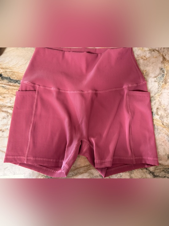 Teal Pants - Active by Teal—Ribbed Mauve Biker Shorts—NWT